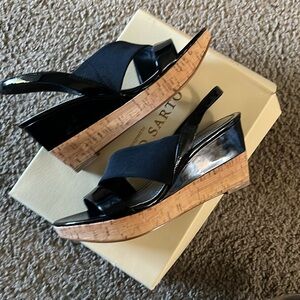 Franco Sarto Black wedge heel